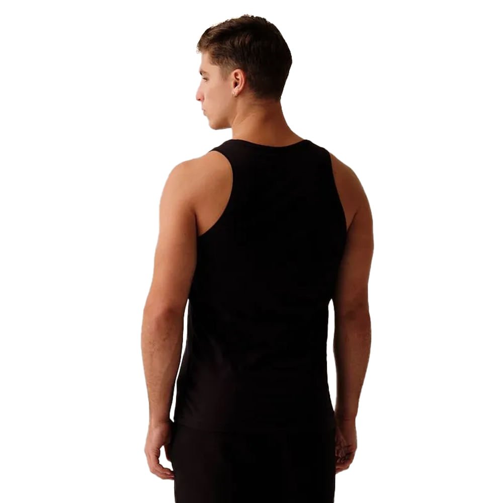 Regata Masculina Fila Letter Outline Preto Preto 2