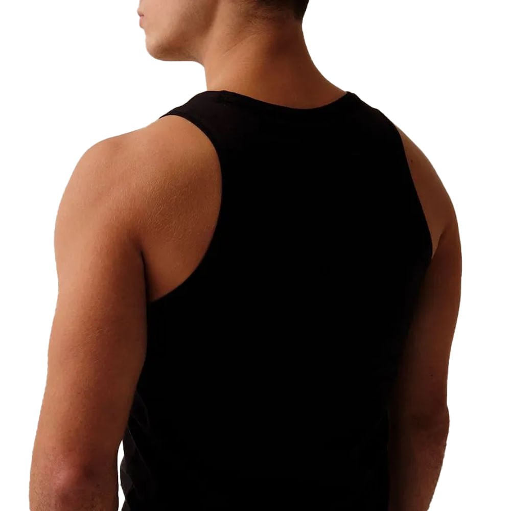 Regata Masculina Fila Letter Outline Preto Preto 4