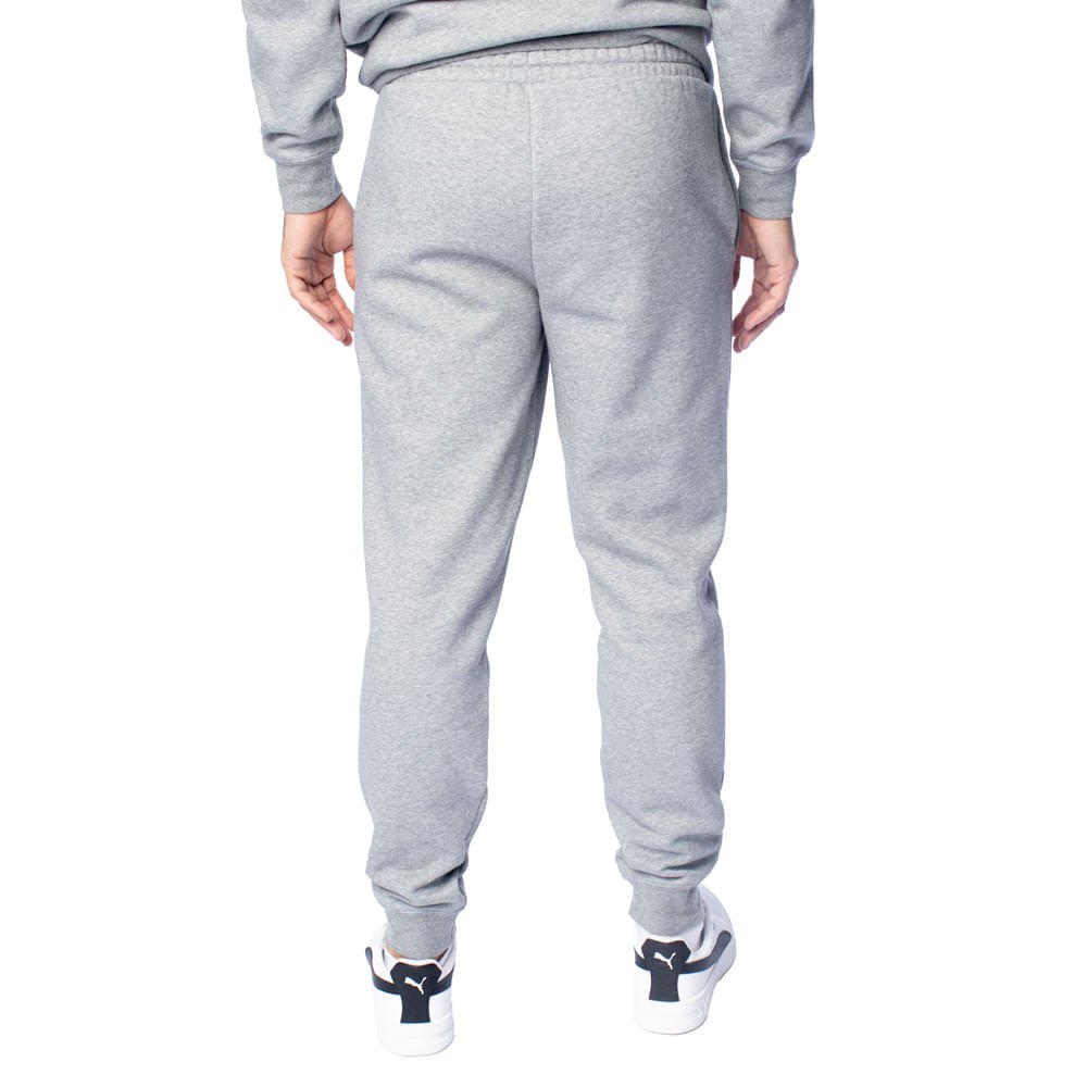 Calça Masculina Puma Jogger Leve Logo Bordado Cinza Claro Cinza Claro 2
