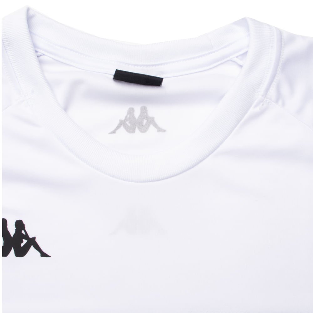 Camiseta Masculina Kappa Plus Size Future Branco Verde Branco/Verde 4