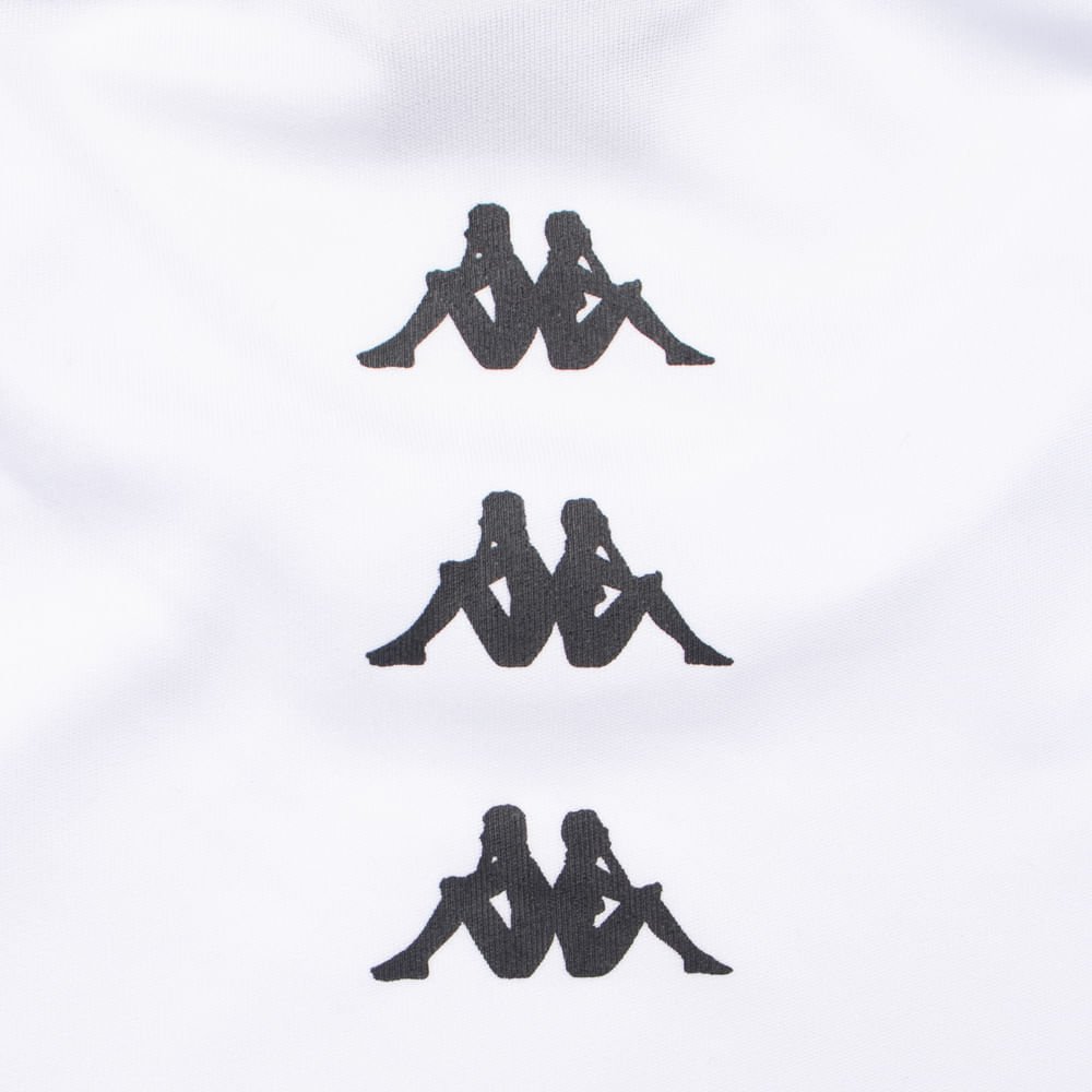 Camiseta Masculina Kappa Plus Size Future Branco Verde Branco/Verde 5