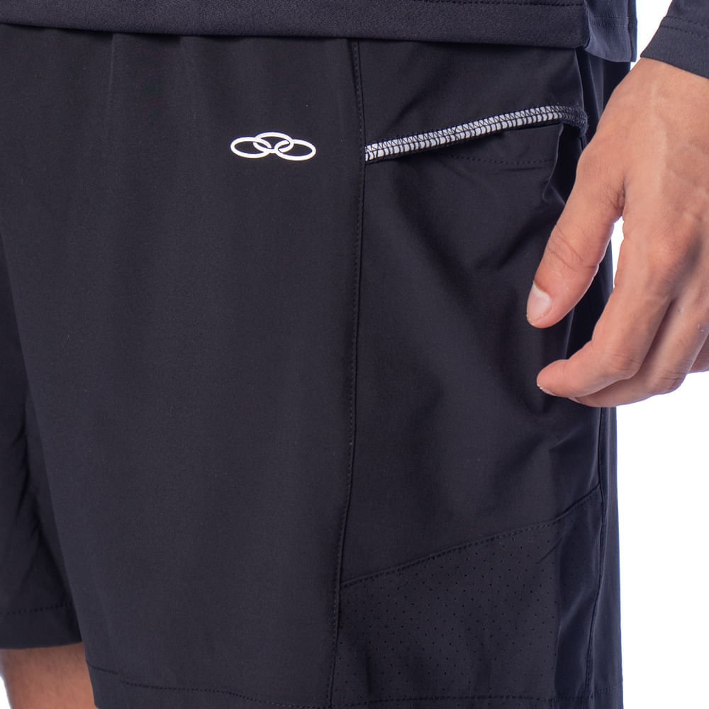 Bermuda Masculina Olympikus Ultra Preto Preto 3