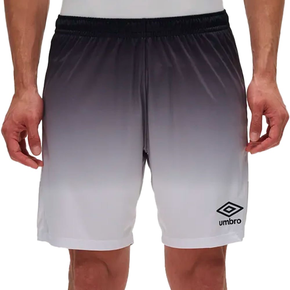 Calção Esportivo Masculino Umbro Baller II Leve Preto/Branco