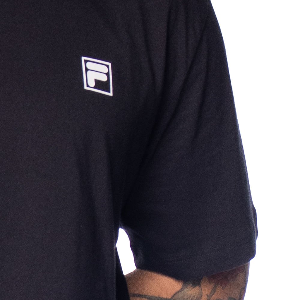 Camiseta Masculina Fila Comfort Preto Preto 3