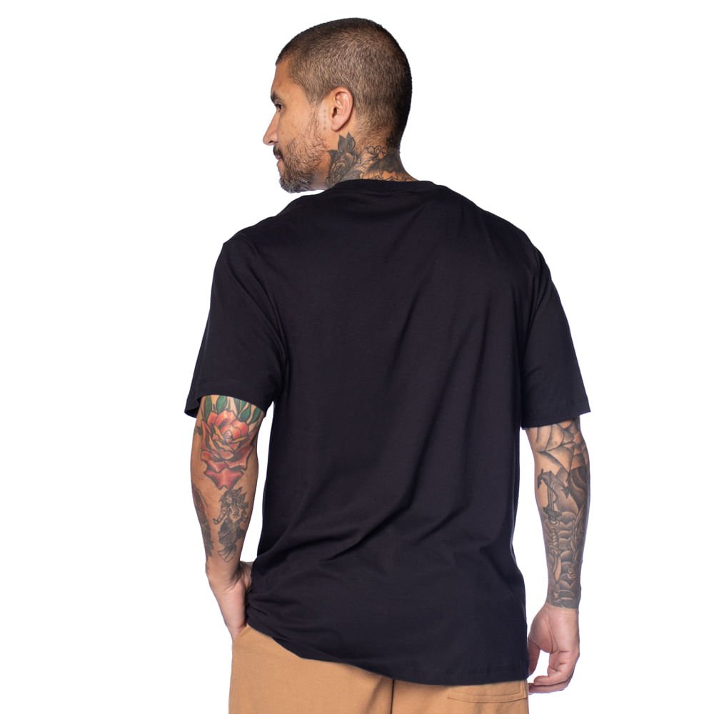 Camiseta Masculina Fila Comfort Preto Preto 2