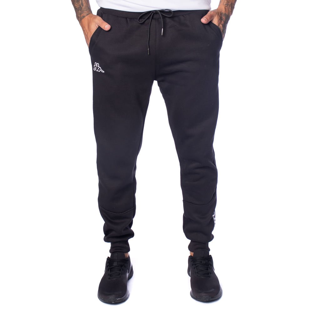 Calça Masculina Kappa Phoebe Moletom Preto