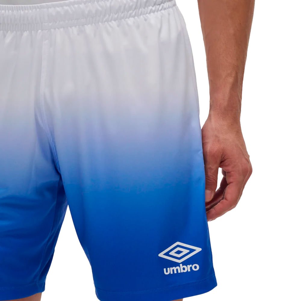 Calção Esportivo Masculino Umbro Baller II Azul Royal/Branco Azul 3