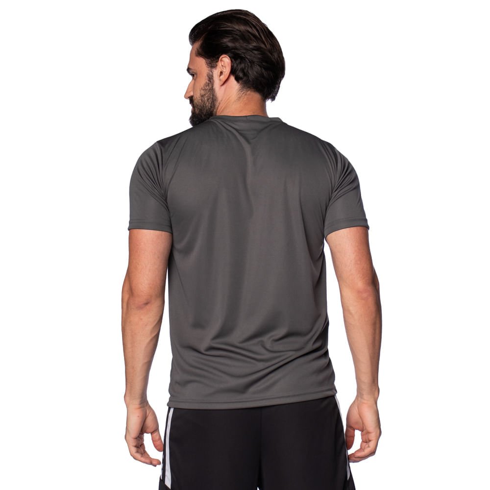 Camisa Masculina Poker New Basic Dry Cinza Escuro Cinza Escuro 2