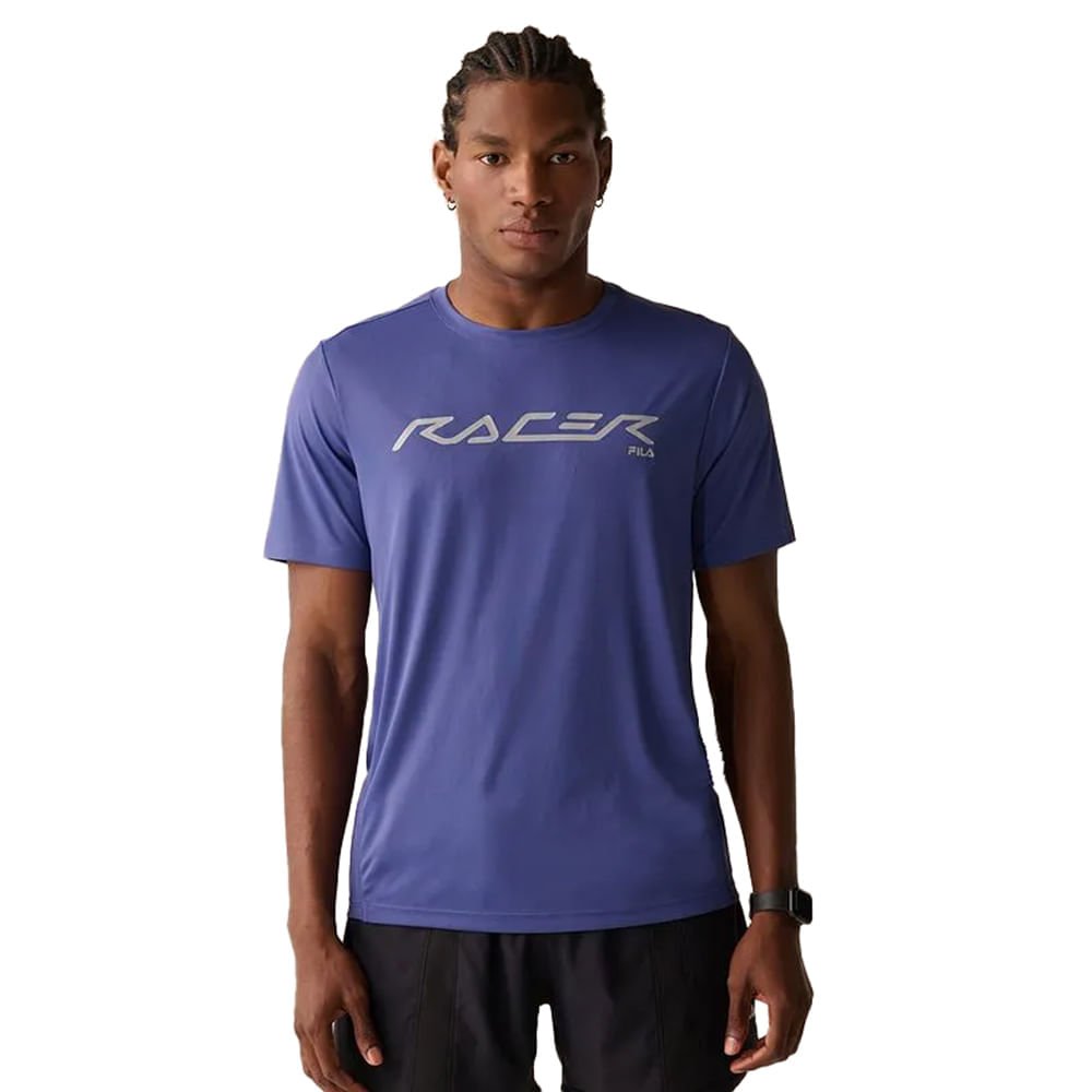 Camiseta Masculina Fila Reflective Core Run Azul