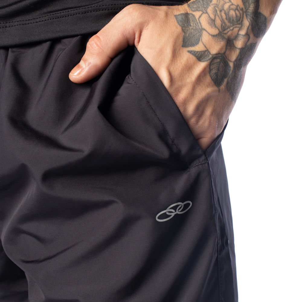 Bermuda Masculina Olympikus Essential Dry Action Preto Preto 2