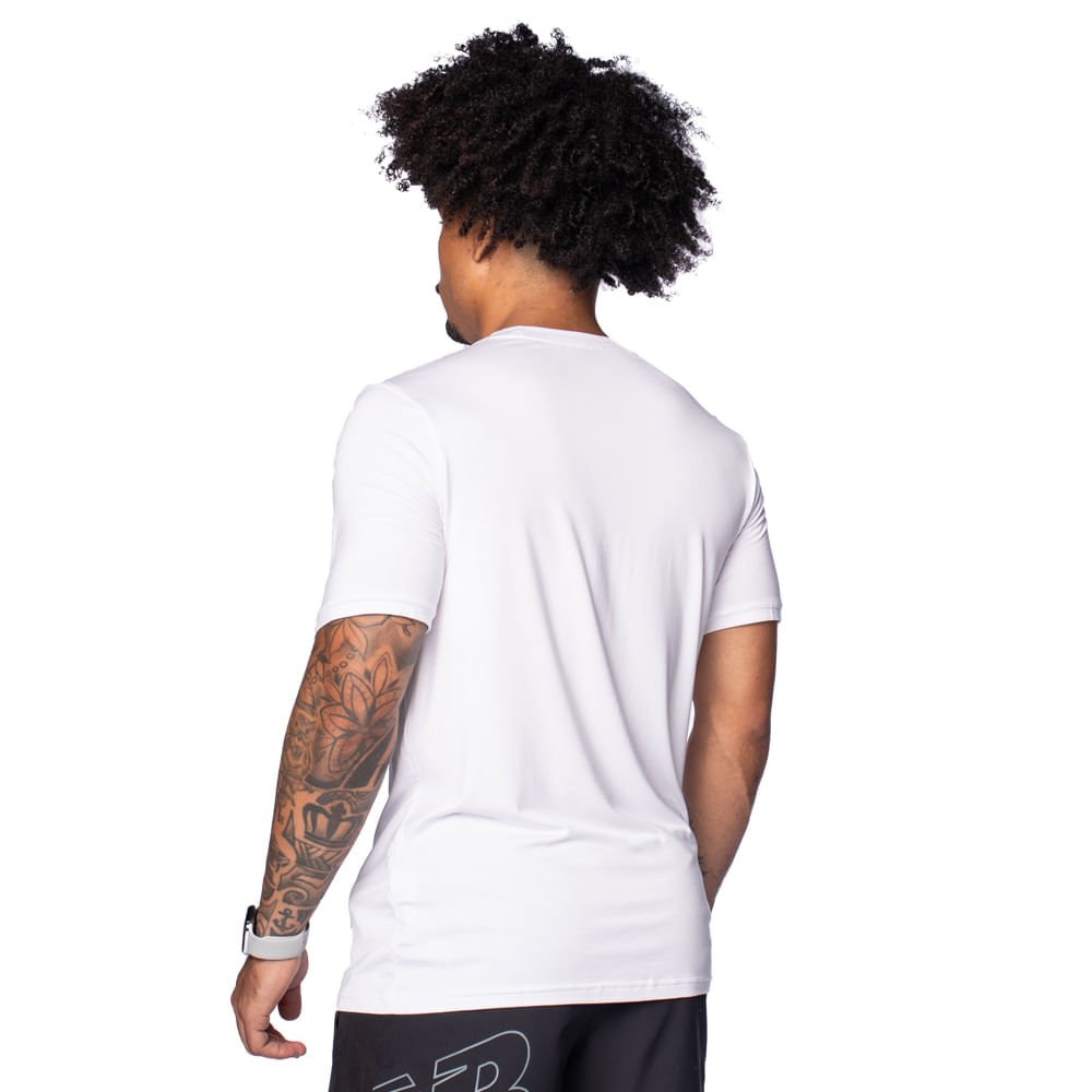 Camiseta Masculina New Balance Active Graphic Branco Branco 2