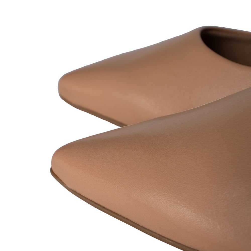 Scarpin Feminino Bottero Couro Salto Médio Bege Bege 5