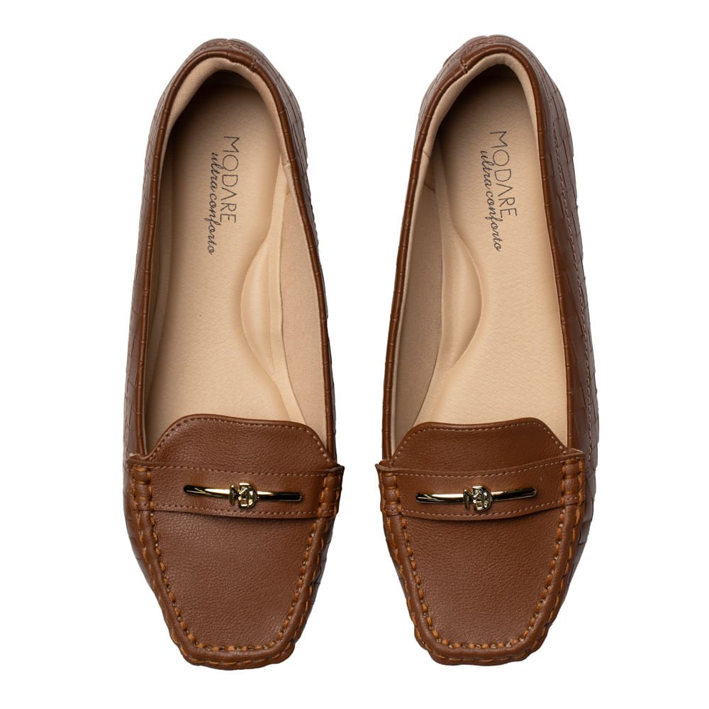 Mocassim Feminino Modare Napa Tresse Conforto Avela Avelã 4