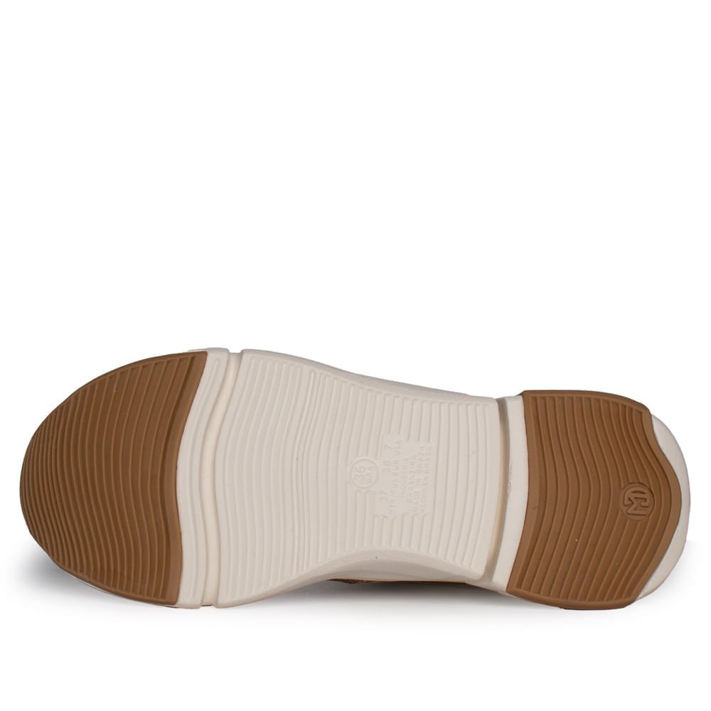 Tênis Feminino Modare Napa Plataforma Textil Bege/Marrom Bege/Marrom 2