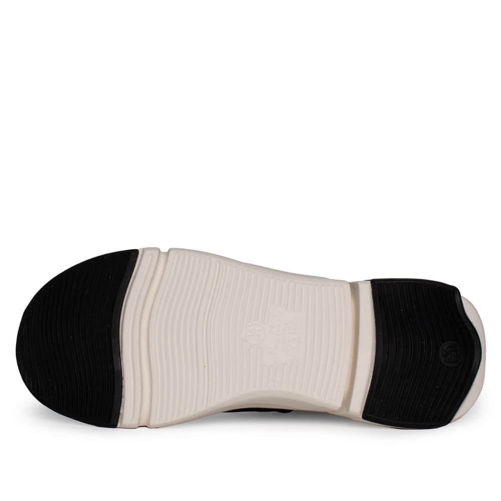 Tênis Feminino Modare Napa Suprema Costuras Visíveis Preto Preto 2