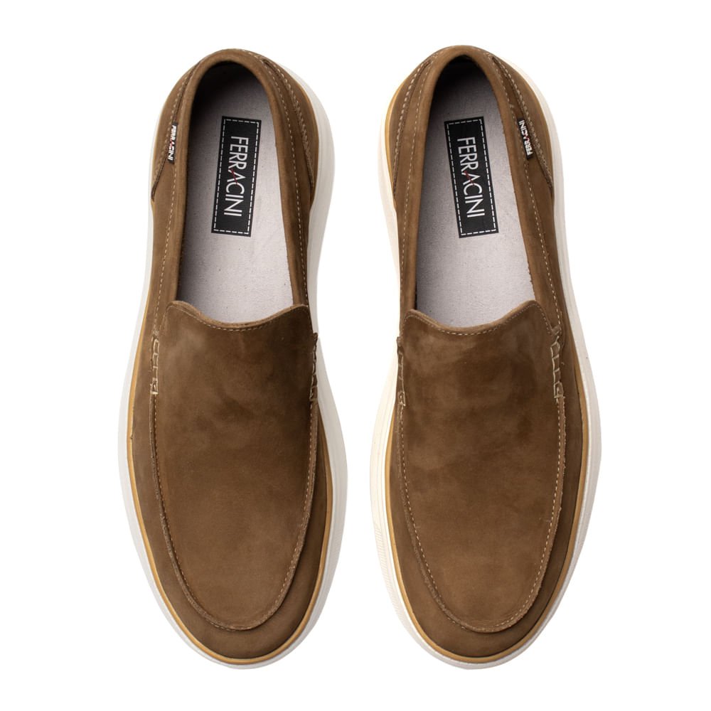Sapato Masculino Ferracini Prisma Couro Marrom Marrom 4