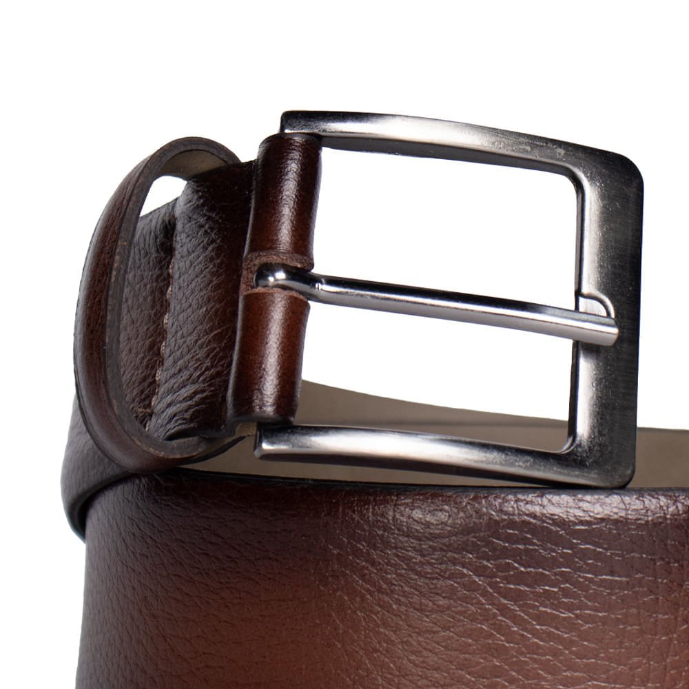 Cinto Masculino Fasolo T118143049 Couro Texturizado Marrom Marrom 2