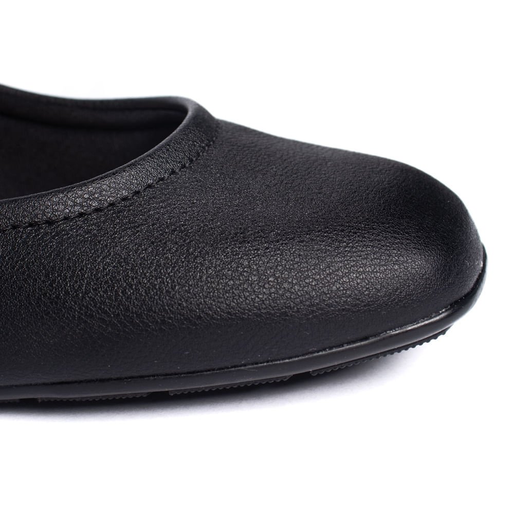 Sapato Feminino Modare Scarpin Floather Bico Redondo Preto Preto 5