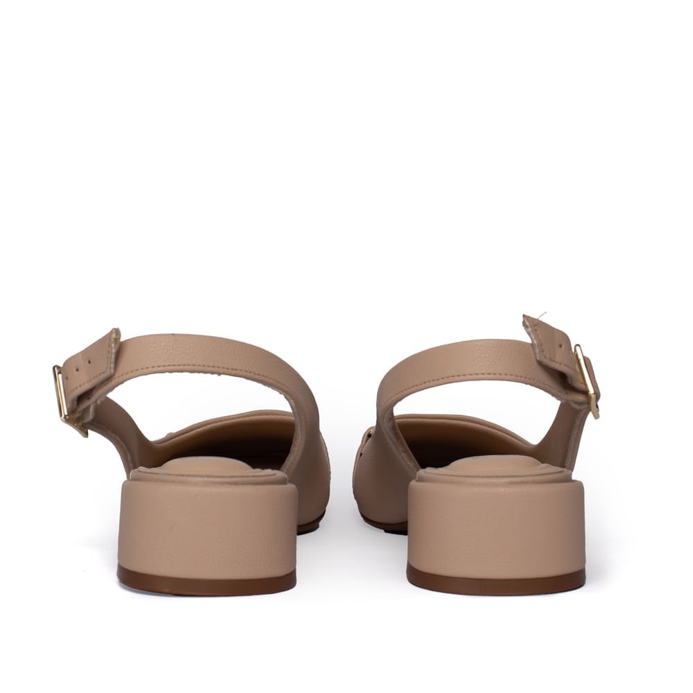 Sapato Feminino Modare Scarpin Floather Fivela Bege Bege 3