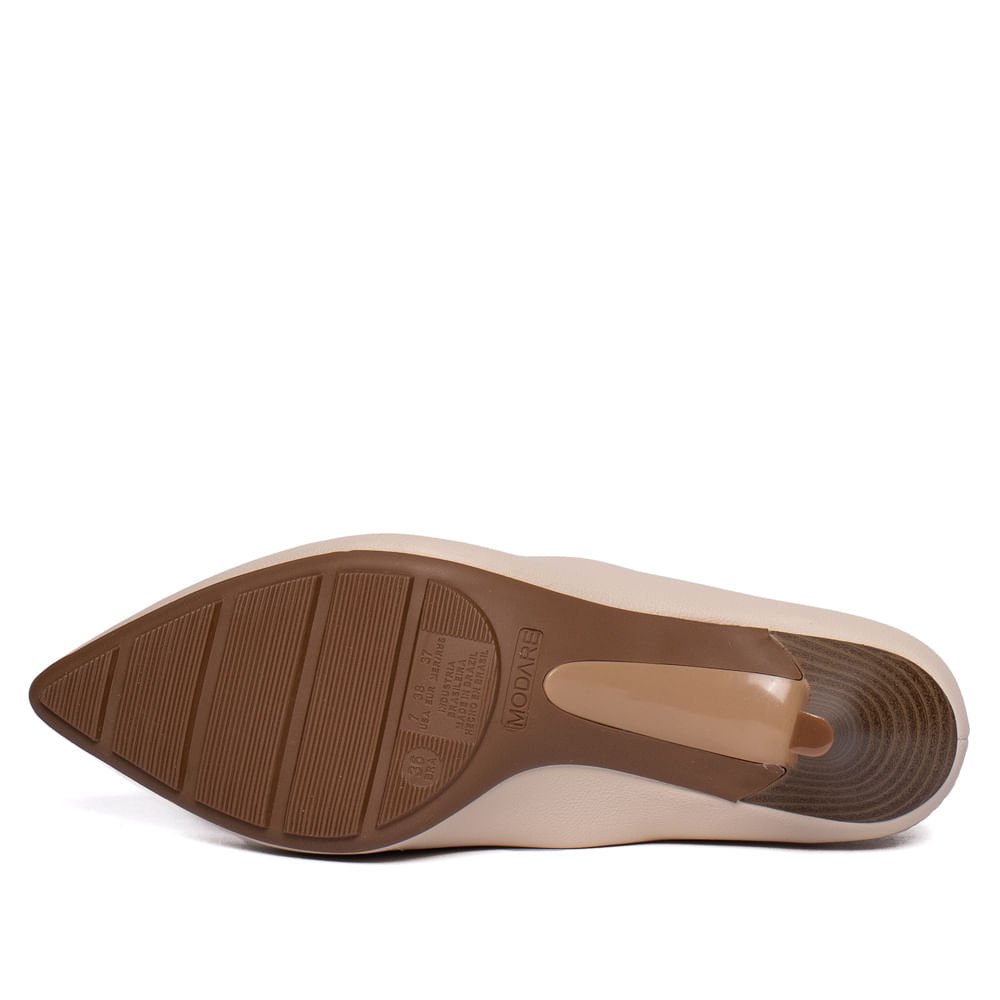 Scarpin Feminino Modare Napa Salto Fino Creme Creme 2