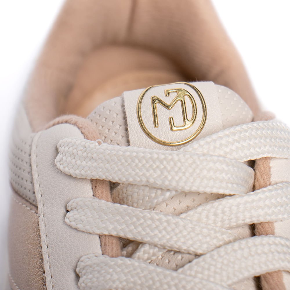 Tênis Feminino Modare Napa Flatform Branco Off/Dourado Branco/Dourado 5