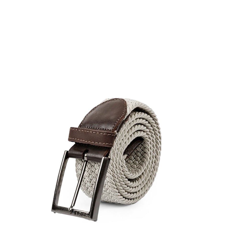 Cinto Masculino Ferracini FC675B Flex Couro Elástico Trançado