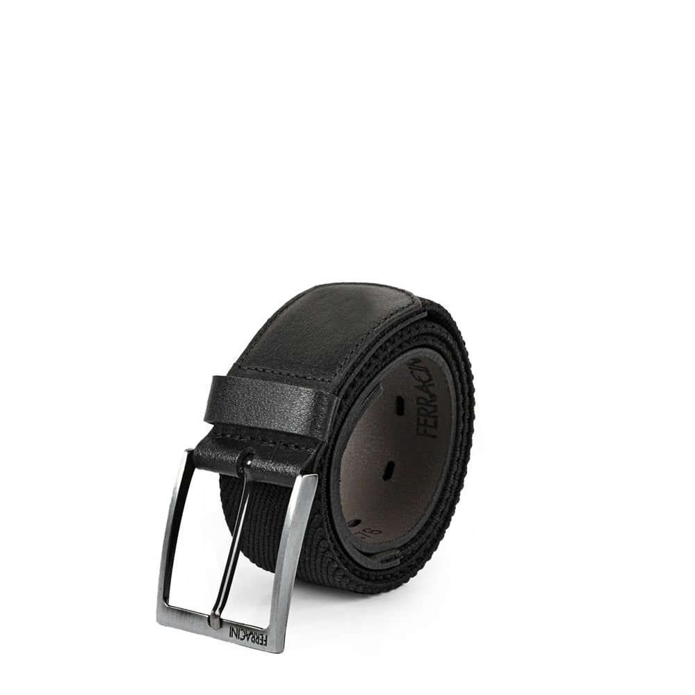 Cinto Masculino Ferracini FC676A Verona Couro Elástico Preto