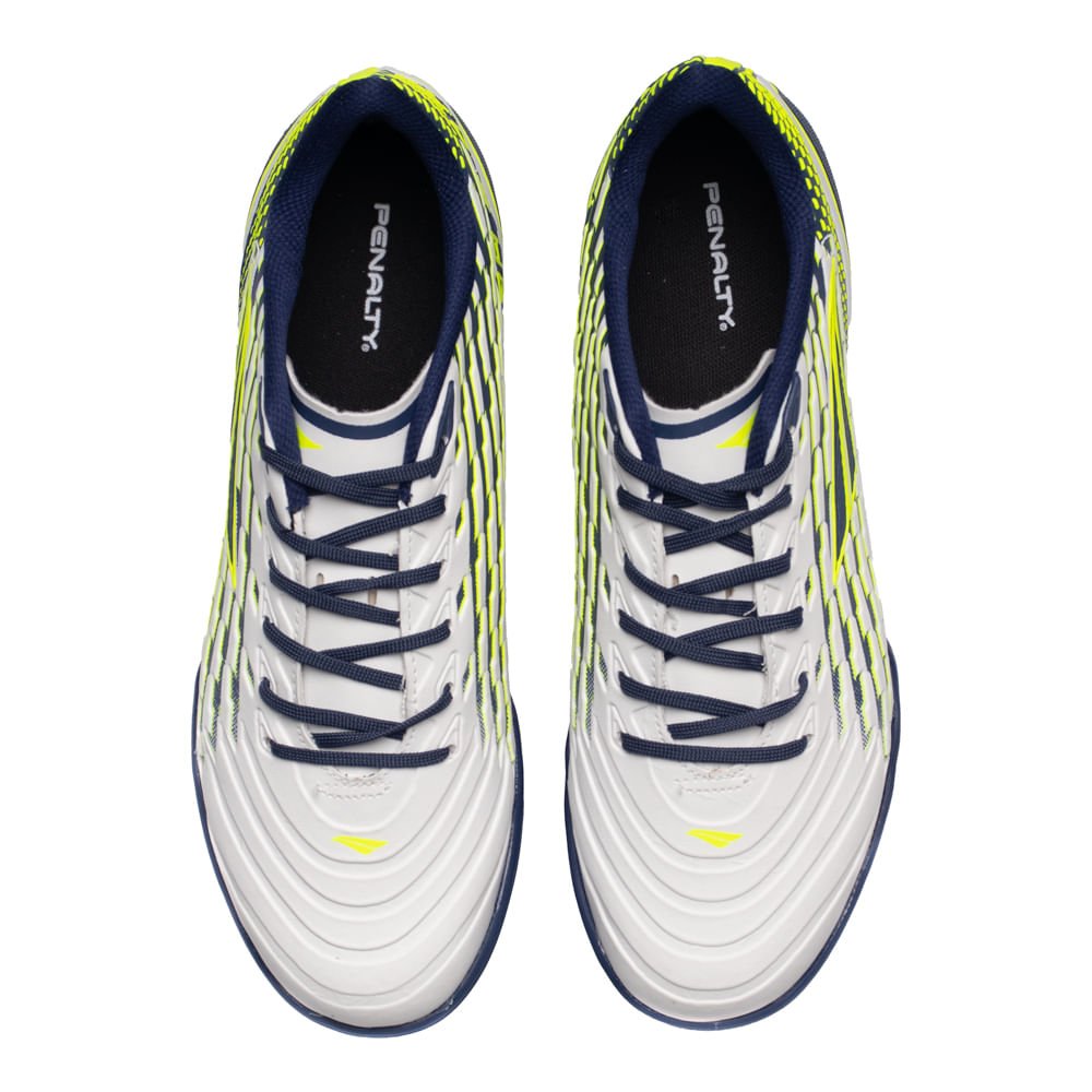 Chuteira Masculina Penalty Garra Y-2.0 HiperFlex Branco Branco/Azul/Verde 4