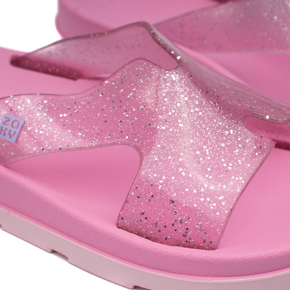 Chinelo Slide Infantil Zaxy Daily Rosa Rosa 4