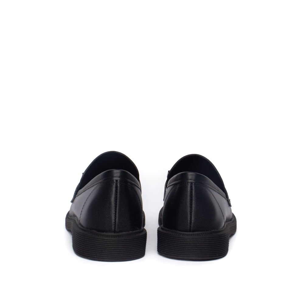 Mocassim Feminino Moleca Napa Cetim Detalhe Preto Preto 3