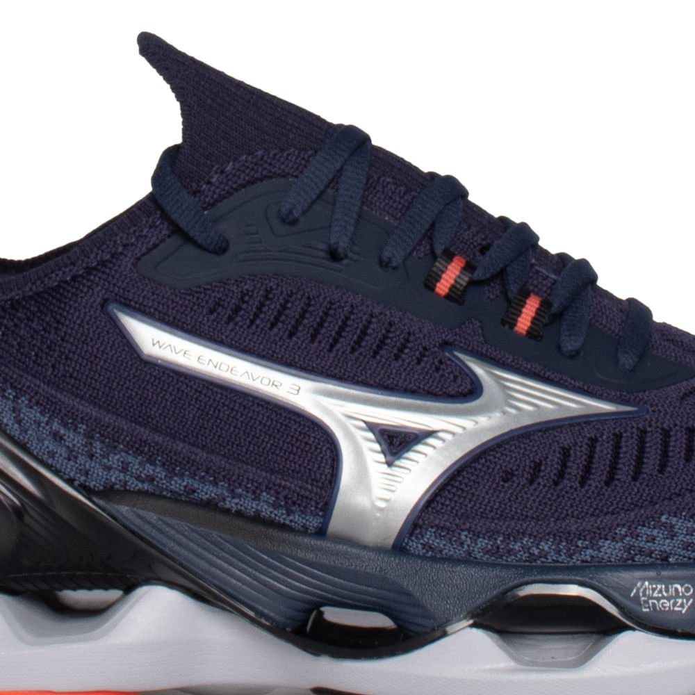 Tênis Masculino Mizuno Wave Endeavor 3 Amortecimento Marinho Marinho 5