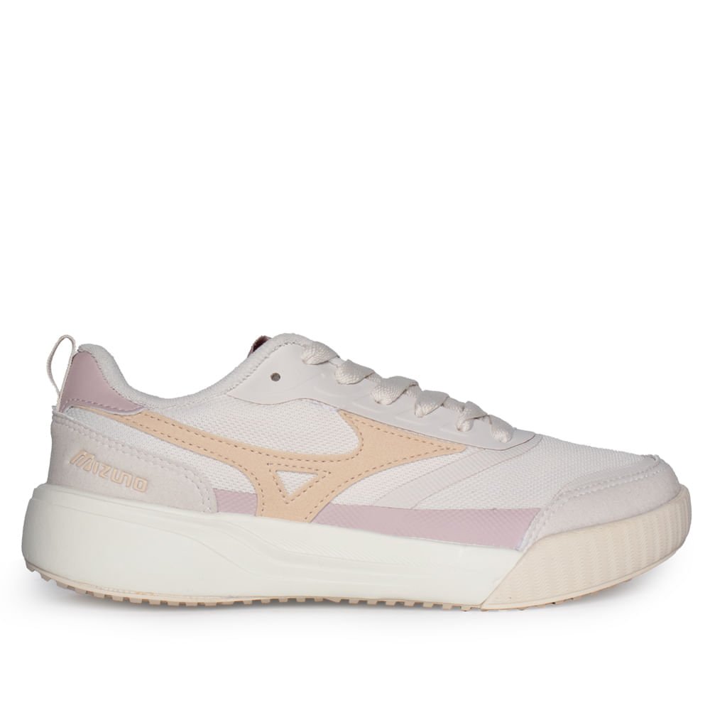 Tênis Feminino Mizuno Edo Cross Suede Mesh Off White