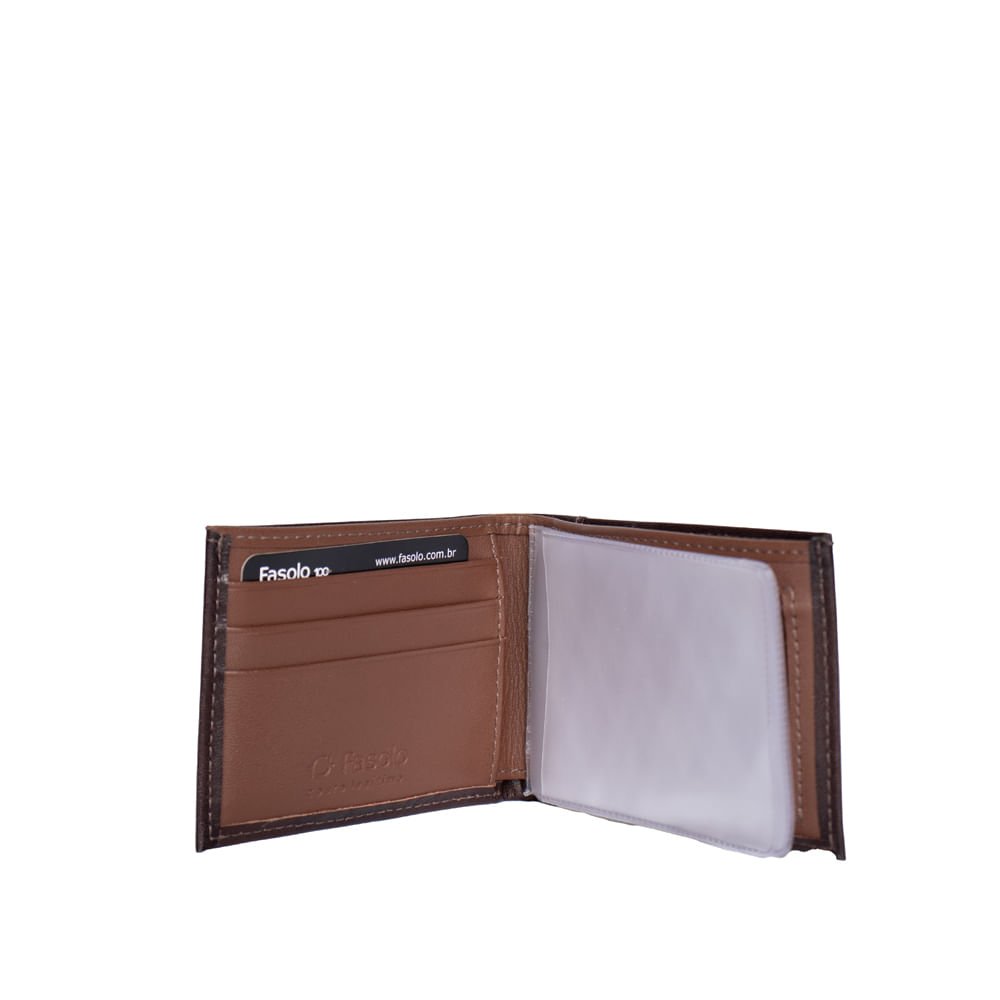 Carteira Masculina Fasolo Couro H062148049 Marrom Marrom 3