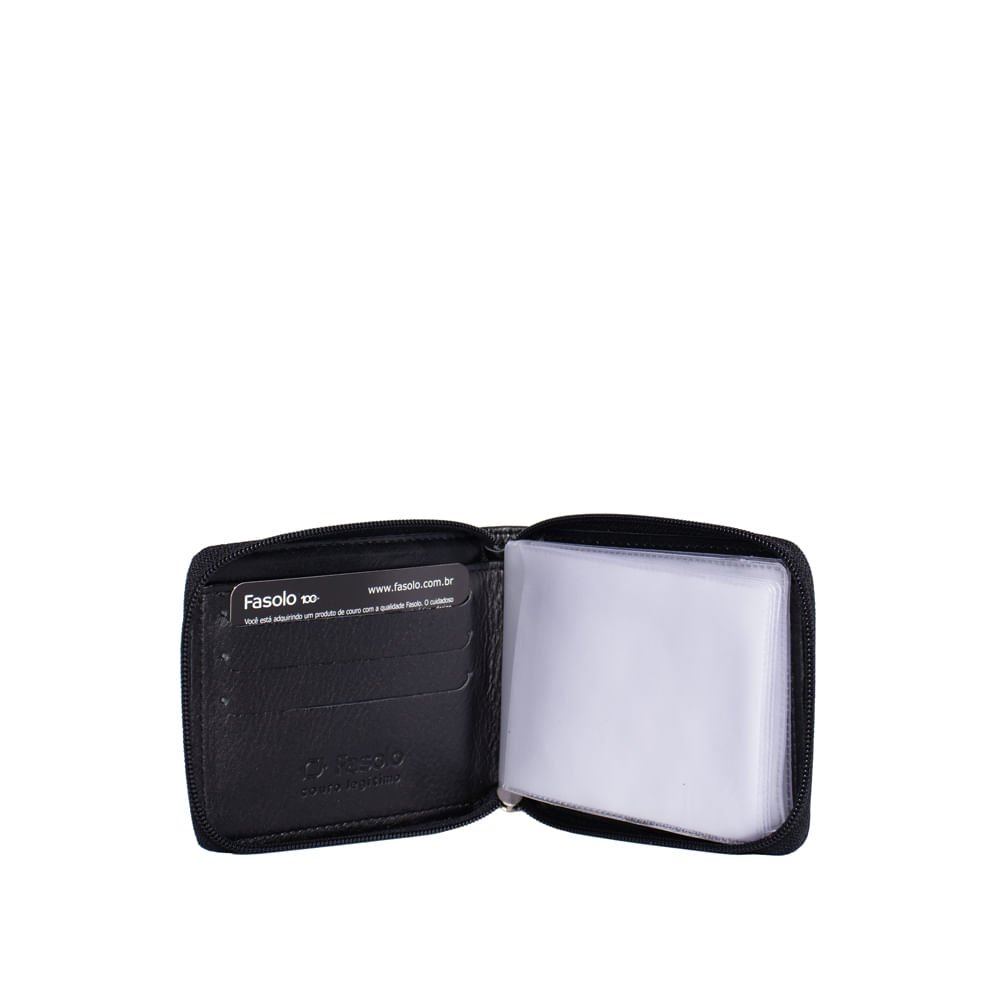 Carteira Masculina Fasolo Couro H015035751 Preto Preto 3