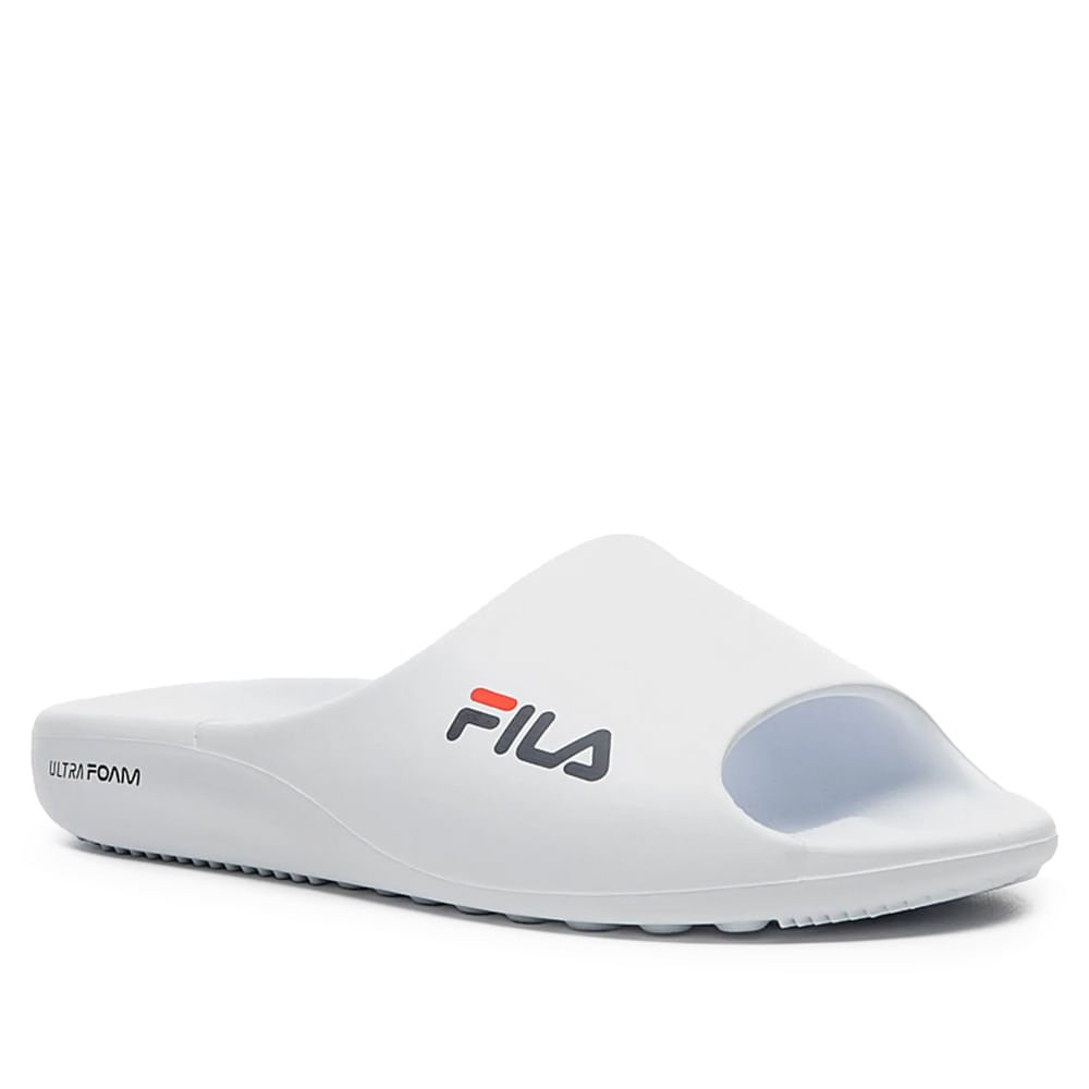 Chinelo Masculino Fila Drifter Foam Ultrafoam Branco Branco 4