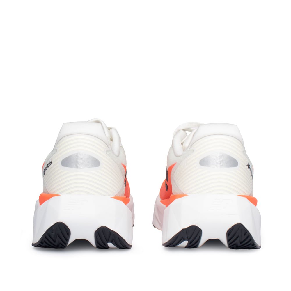 Tênis Masculino New Balance FuelCell Rebel v5 Coral Neon Branco/Coral 3