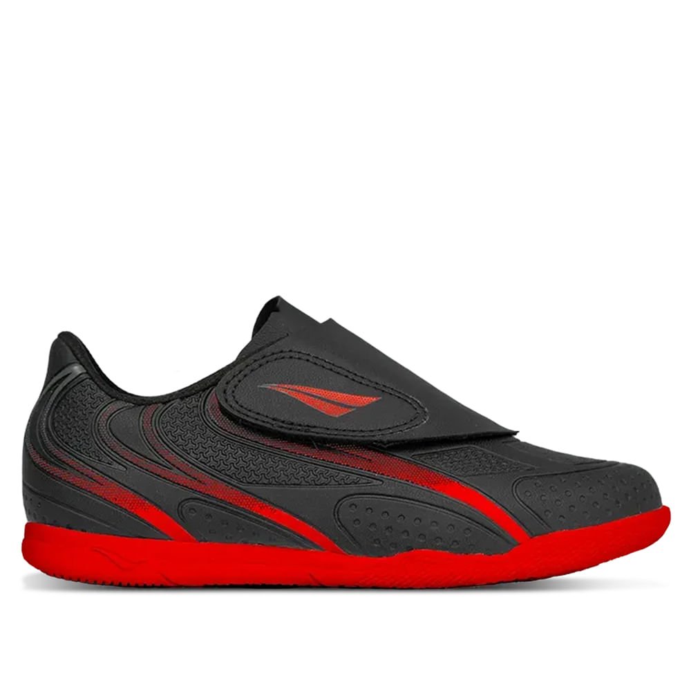 Chuteira Infantil Penalty Rocket Kids Futsal Preto/Laranja