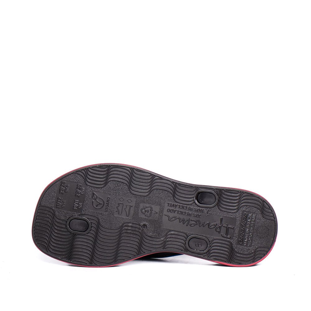 Chinelo Infantil Ipanema Glow Detalhe Corda Preto/Rosa Preto/Rosa 3