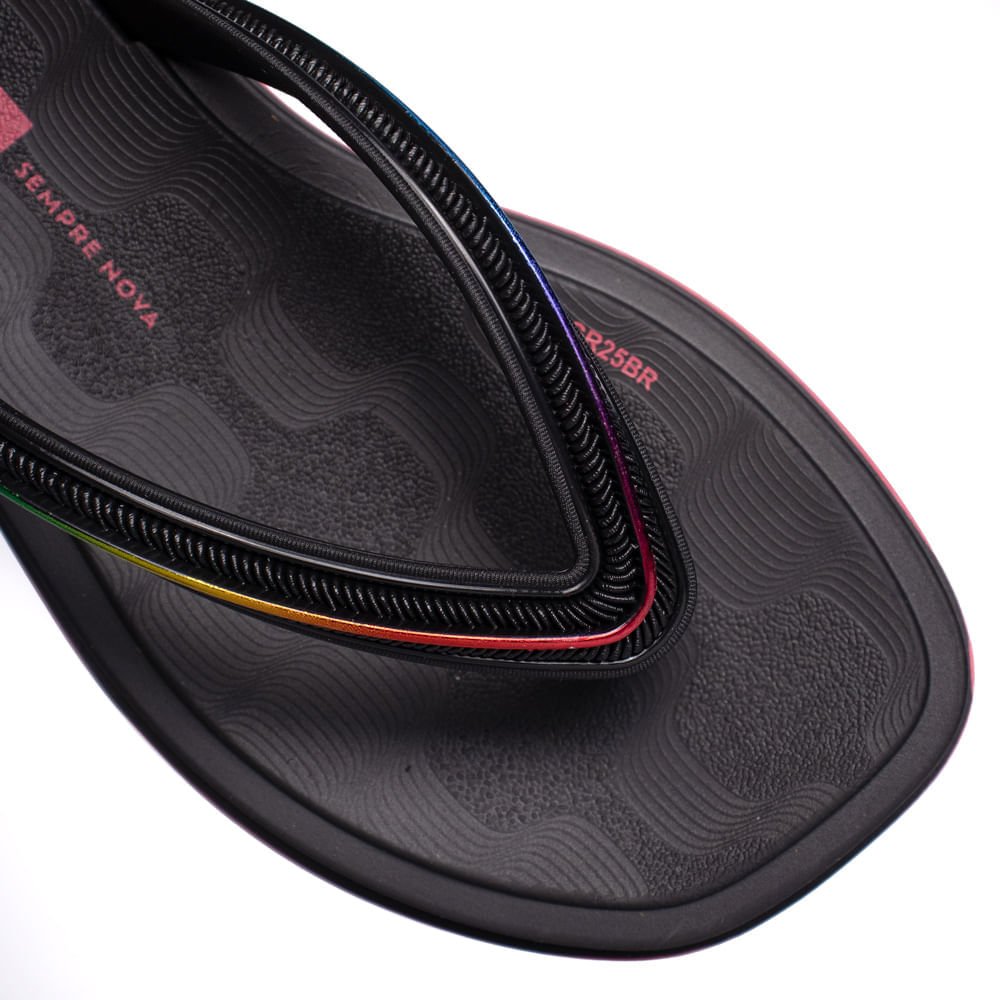 Chinelo Infantil Ipanema Glow Detalhe Corda Preto/Rosa Preto/Rosa 4