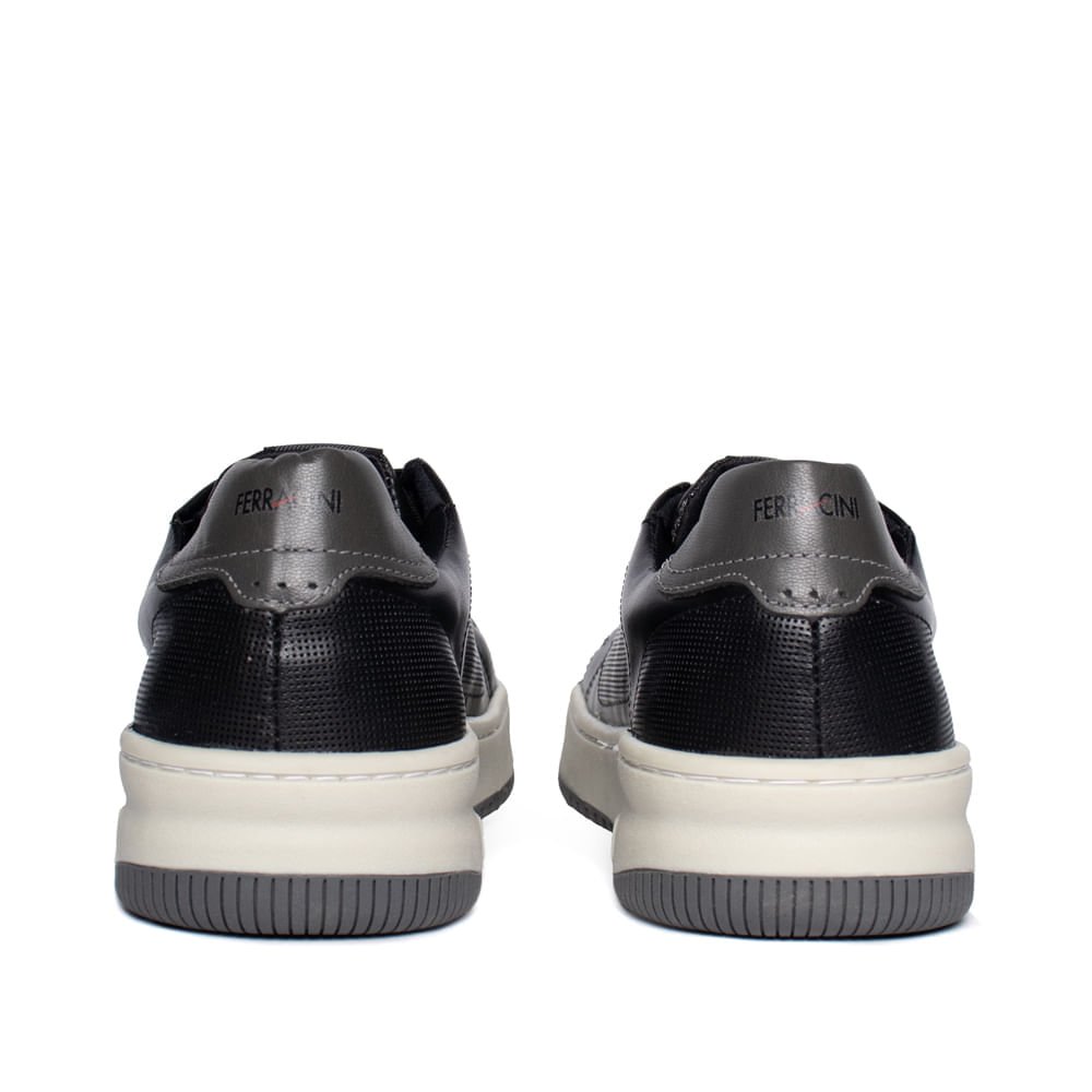 Sapatênis Masculino Ferracini Napa Conforto Preto/Cinza Preto/Cinza 3