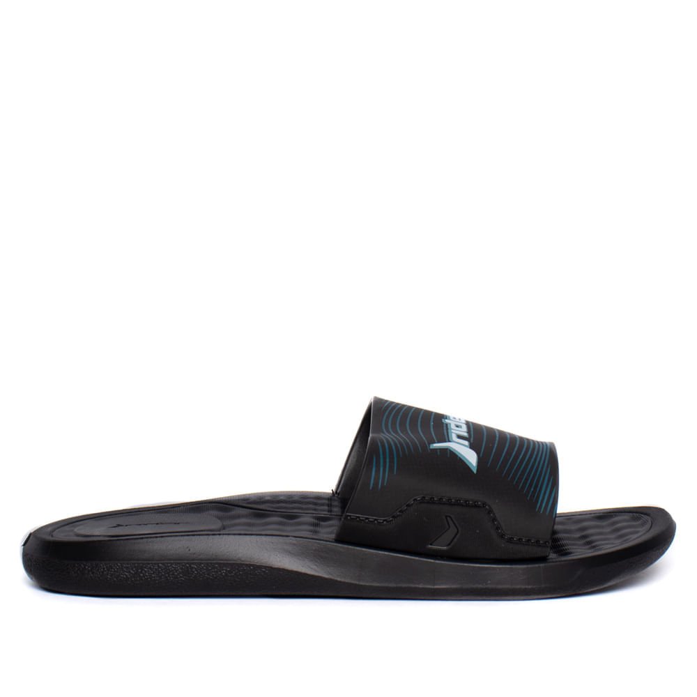 Chinelo Infantil Rider Step Slide Monobloco Preto/Azul Preto/Azul 2