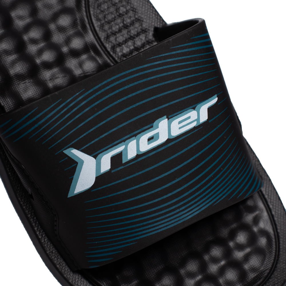 Chinelo Infantil Rider Step Slide Monobloco Preto/Azul Preto/Azul 4