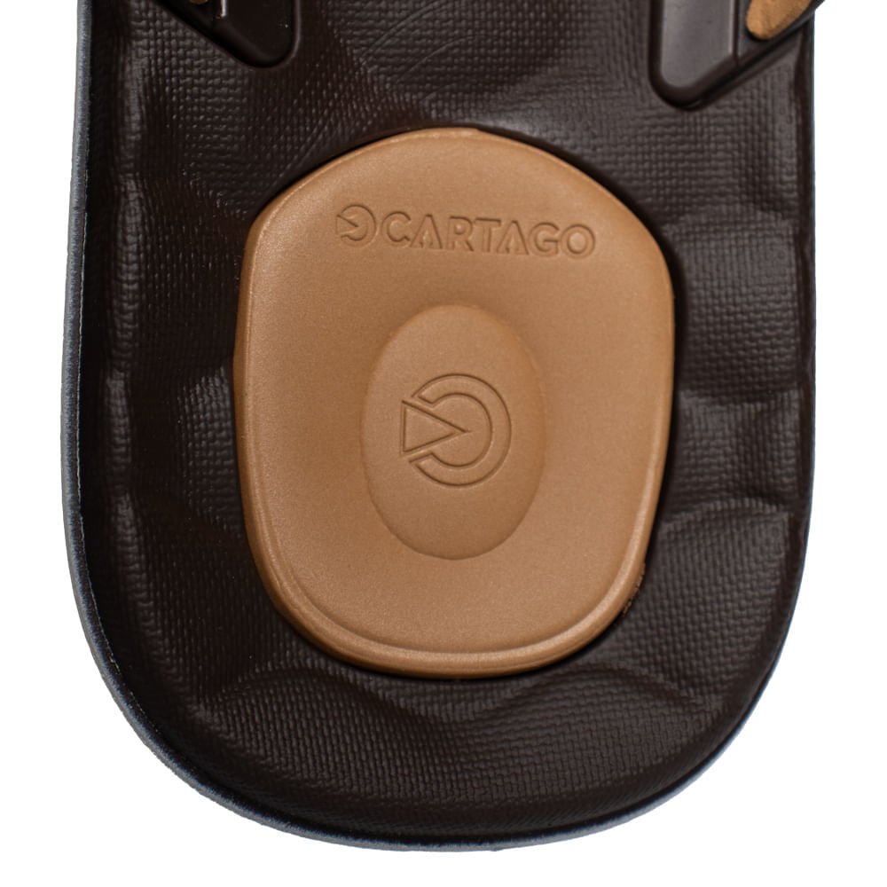 Chinelo Masculino Cartago Egeu Tiras Conforto Marrom Marrom 5