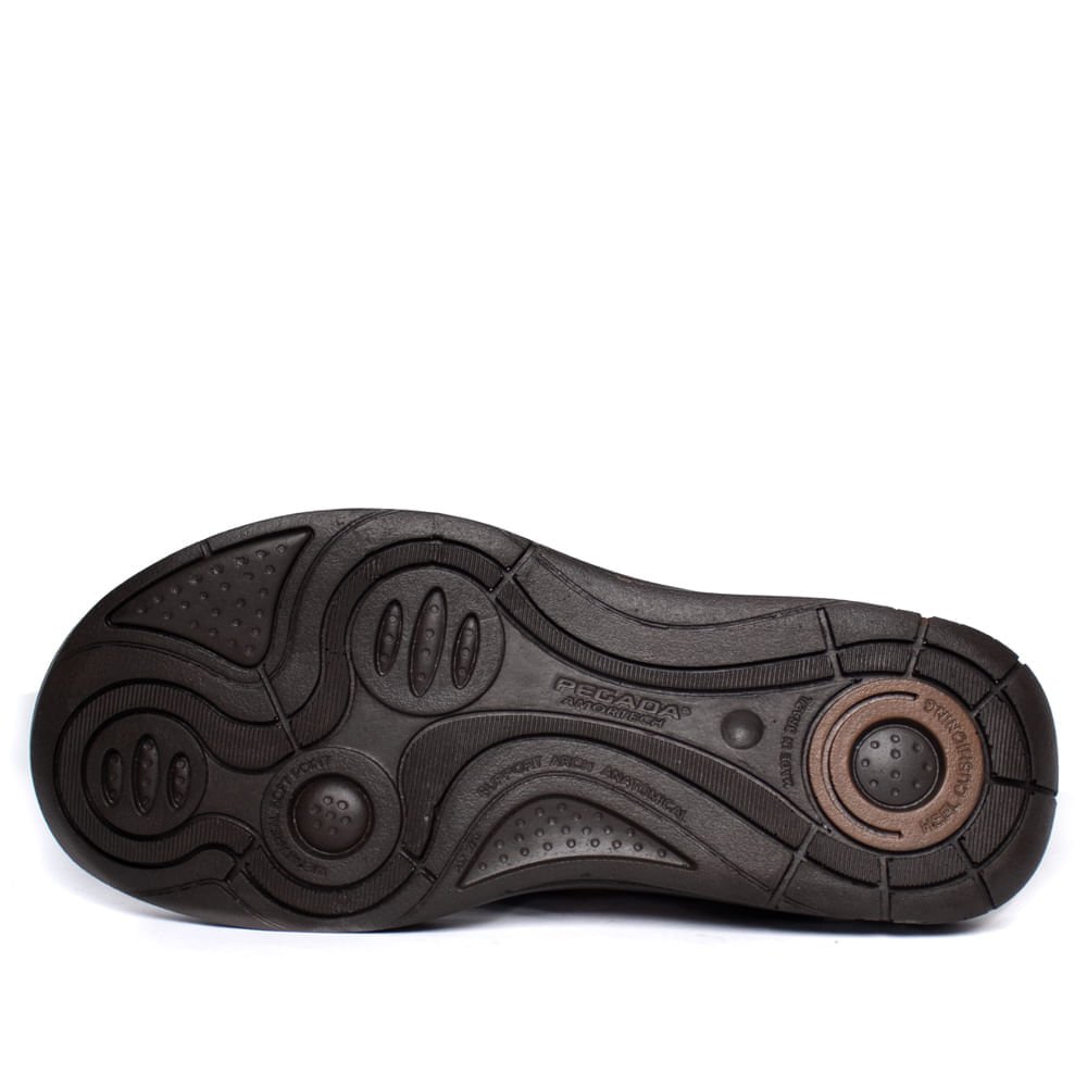 Chinelo Masculino Pegada Couro Anilina Marrom Marrom 3