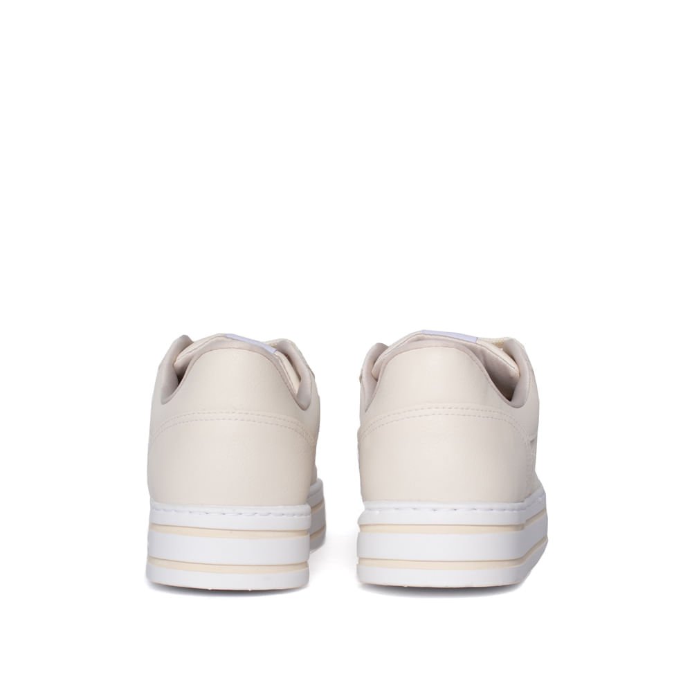 Tênis Feminino Via Marte Napa Flatform Texturizado Bege Bege 3