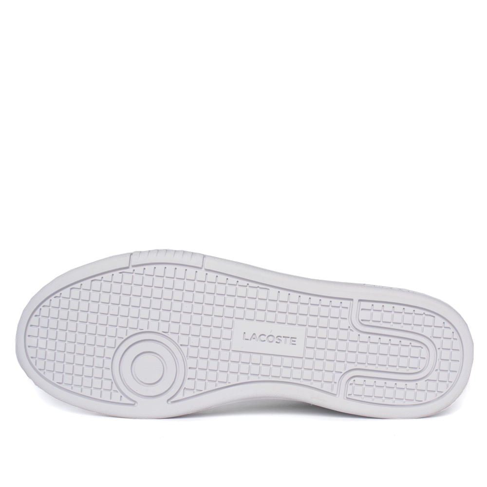 Tênis Masculino Lacoste Lineset Couro Detalhes Branco Branco 2