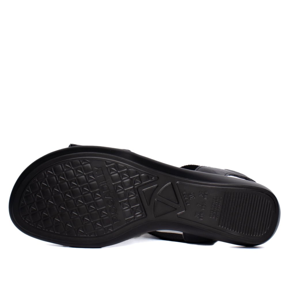 Sandália Feminina Piccadilly Camila Anabela Preto Preto 2