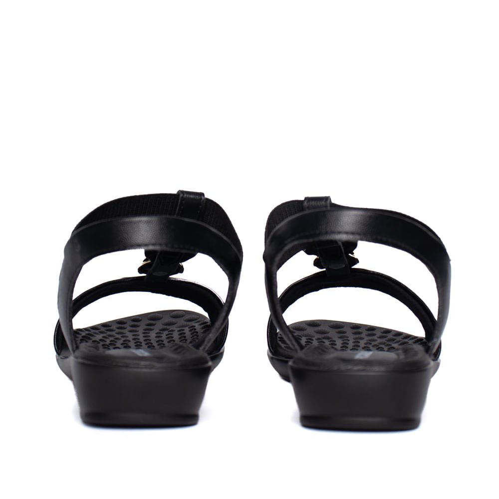 Sandália Feminina Piccadilly Camila Anabela Preto Preto 3