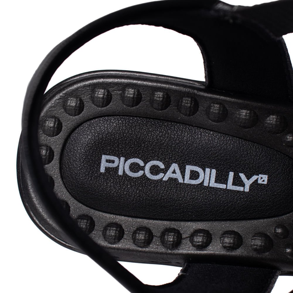 Sandália Feminina Piccadilly Camila Anabela Preto Preto 6
