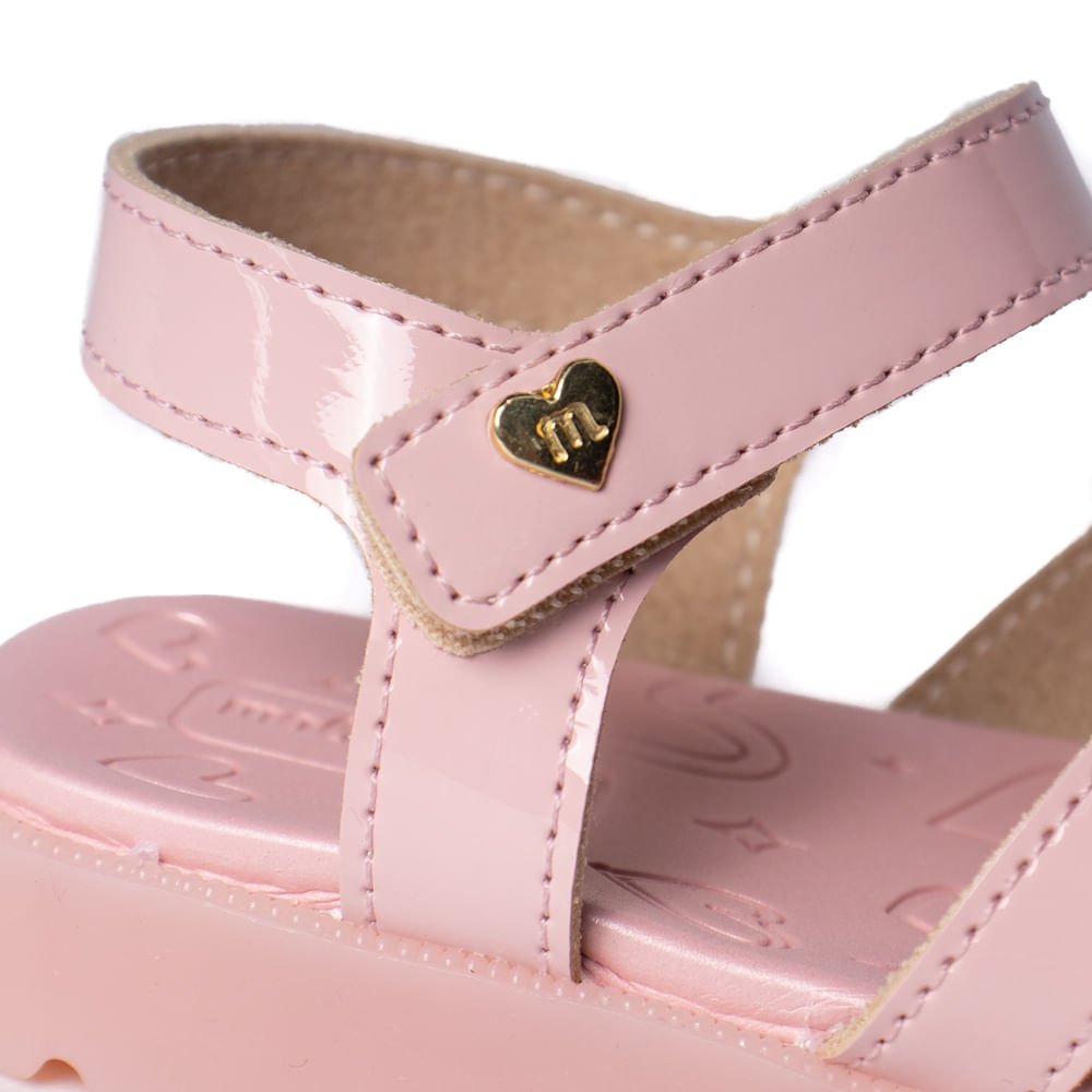 Sandália Infantil Molekinha Bebê Cat com Led Rosa Rosa 6